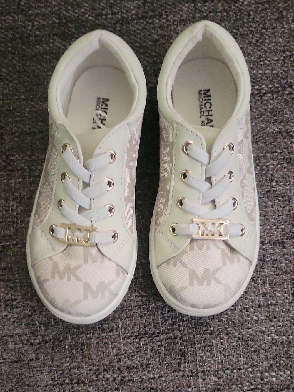 Michael Kors  Toddler Size 8  White Logo MK Slip On